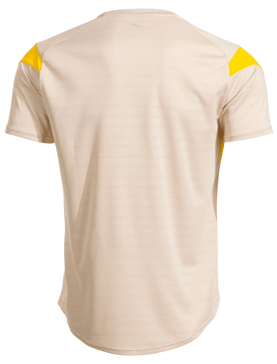 Футболка мужская Joma Montreal Short Sleeve T-Shirt M, Бежевая/жёлтая (M)