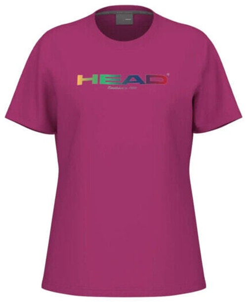 (EU) Футболка женская Head Rainbow, Розовая (M)