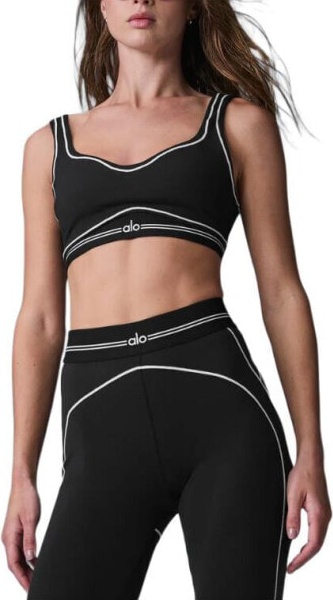 (CN) Топ женский Alo Yoga Sports Underwear Women's, Чёрный (S)