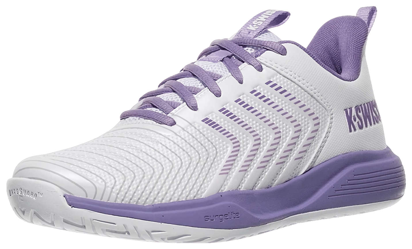 Кроссовки женские K-Swiss Ultrashot Lite, Белые/Пурпурные/Неоново-лавандовые (р. EUR 36)