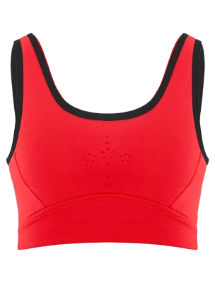 Топ женский Poivre Blanc Crop Top W, Оранжевый/чёрный (M)