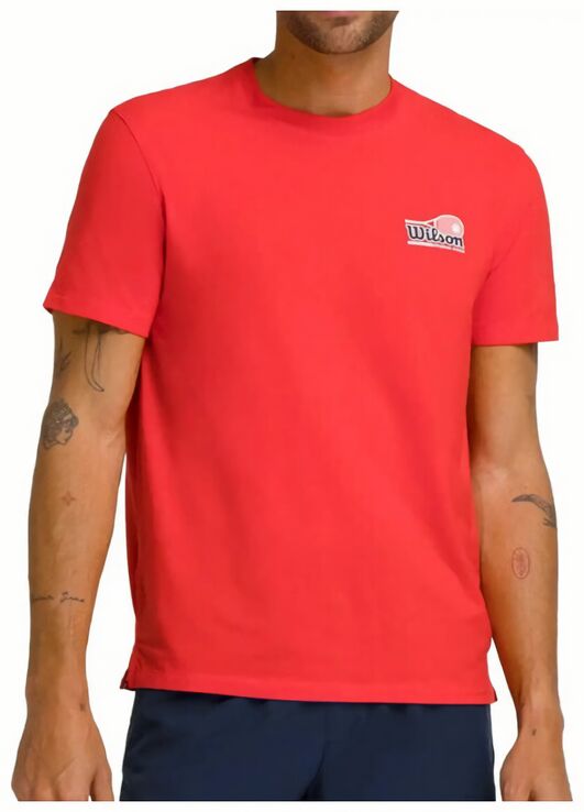 (EU) Футболка мужская Wilson Easy Street, Красная (L)