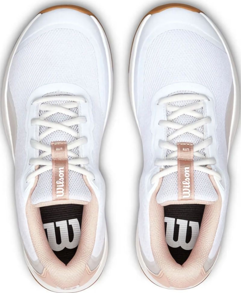 (EU) Кроссовки женские Wilson Intrigue Lite White/Pink Women Wrs338300, Белые (р. 41 1/3)