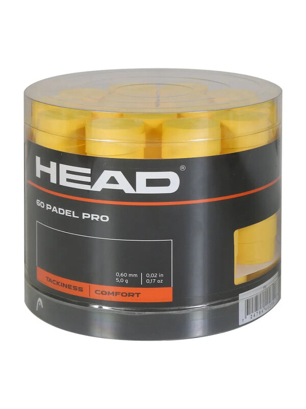 60 шт. Накладки на ручки Bucket Overgrips Head Padel Pro Желтые