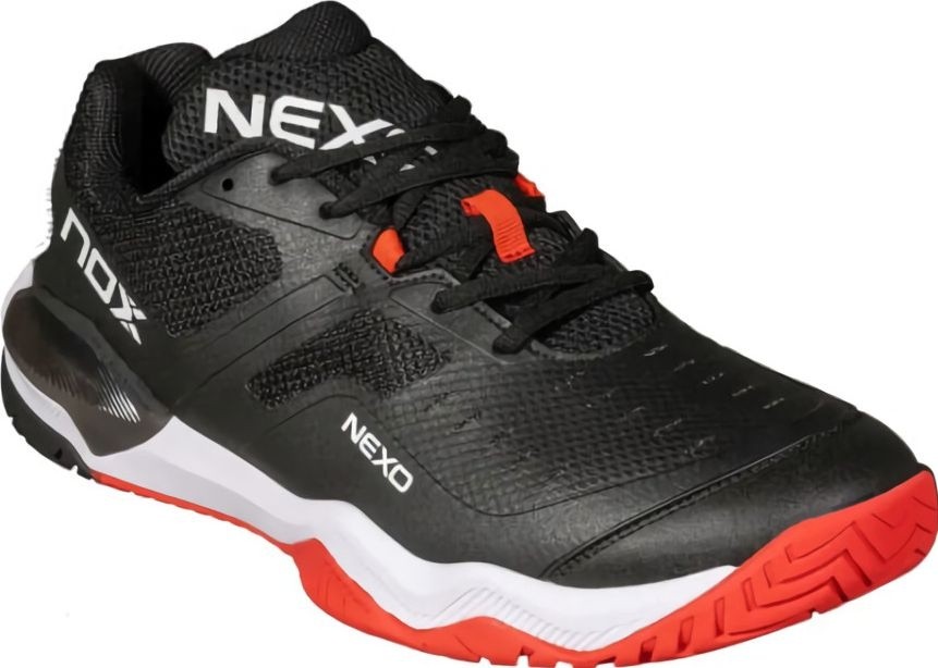 (EU) Кроссовки женские Pickleball Nox Lux Nexo Clak/Red Lava Calpbluxnebr, Чёрные (р. 39)
