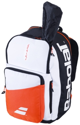 Рюкзак Babolat Pure Strike 2024, Белый/Чёрный/Оранжевый