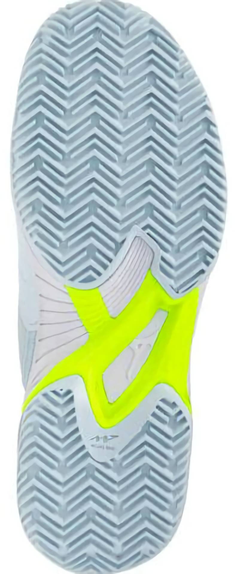 (EU) Кроссовки женские Mizuno Wave Exceed Court Clay White/Yellow Women 61Gc2521, Синие (р. 40.5)