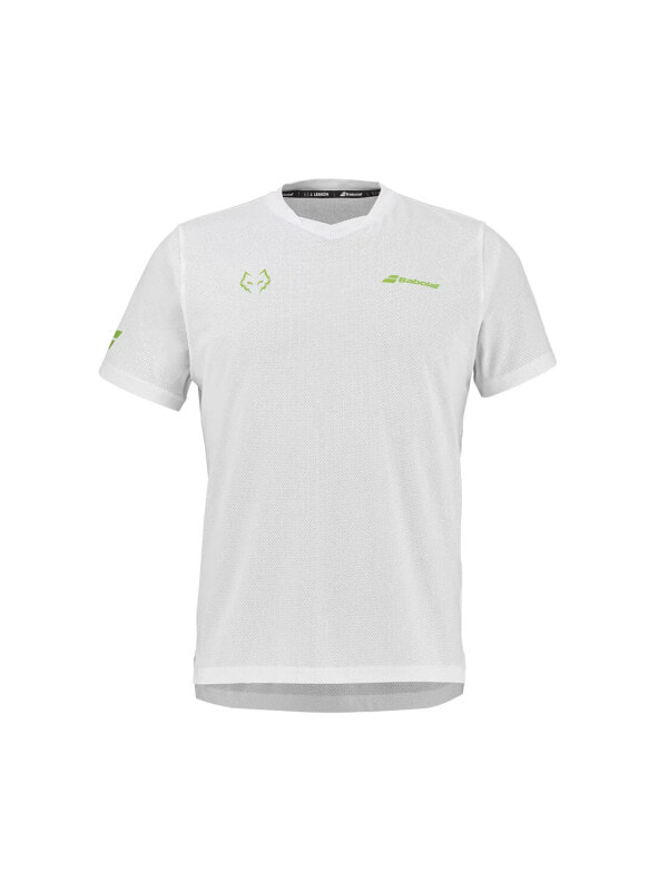 (EU) Футболка мужская Babolat Juan Lebrón, Белая (S)