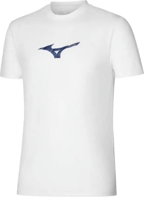 (EU) Футболка мужская Mizuno Athletics, Белая (2XL)