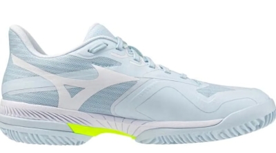 (EU) Кроссовки женские Mizuno Wave Exceed Court Clay White/Yellow Women 61Gc2521, Синие (р. 40.5)