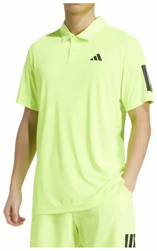 (EU) Поло мужское Adidas Club с тремя полосками KUE81, Жёлтое (M)