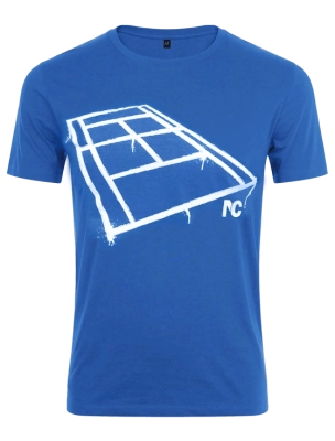 Футболка мужская Tennis Technology Court M, Синяя/белая (S)