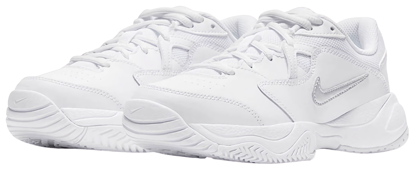 Кроссовки детские Nike Court Jr. Lite 2, Белые/Серебристые (р. EUR 36)