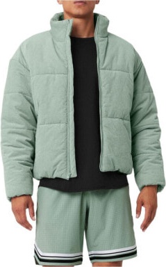 (CN) Куртка мужская Alo Yoga Puffer Jackets Stand Collar Moderate Other, Зеленая (L)