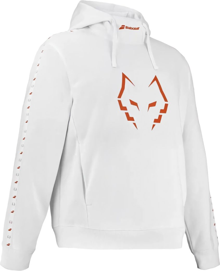 (EU) Свитшот женский Babolat Hood Sweat Juan Lebrón, Белый (XL)