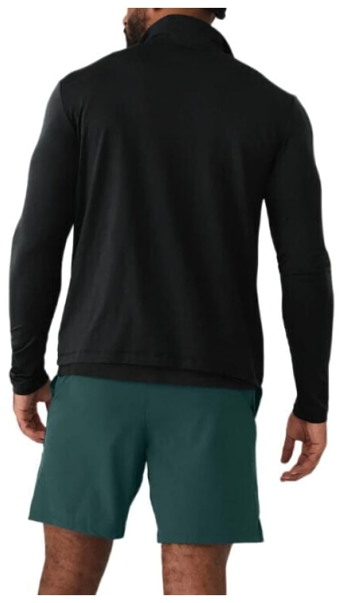 (CN) Лонгслив женский Alo Yoga Conquer 1/4 Zip, Чёрный (XXL)