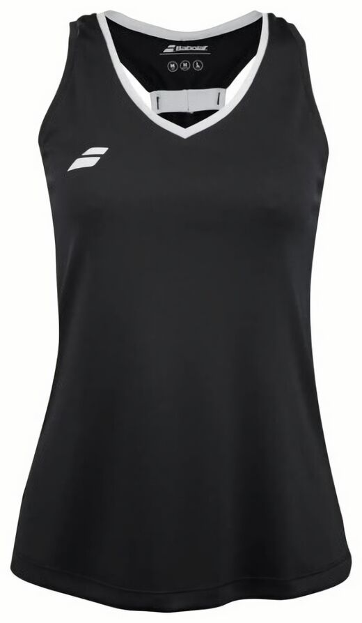 (EU) Майка женская Babolat Play без руквов 3WP2071, Чёрная (L)