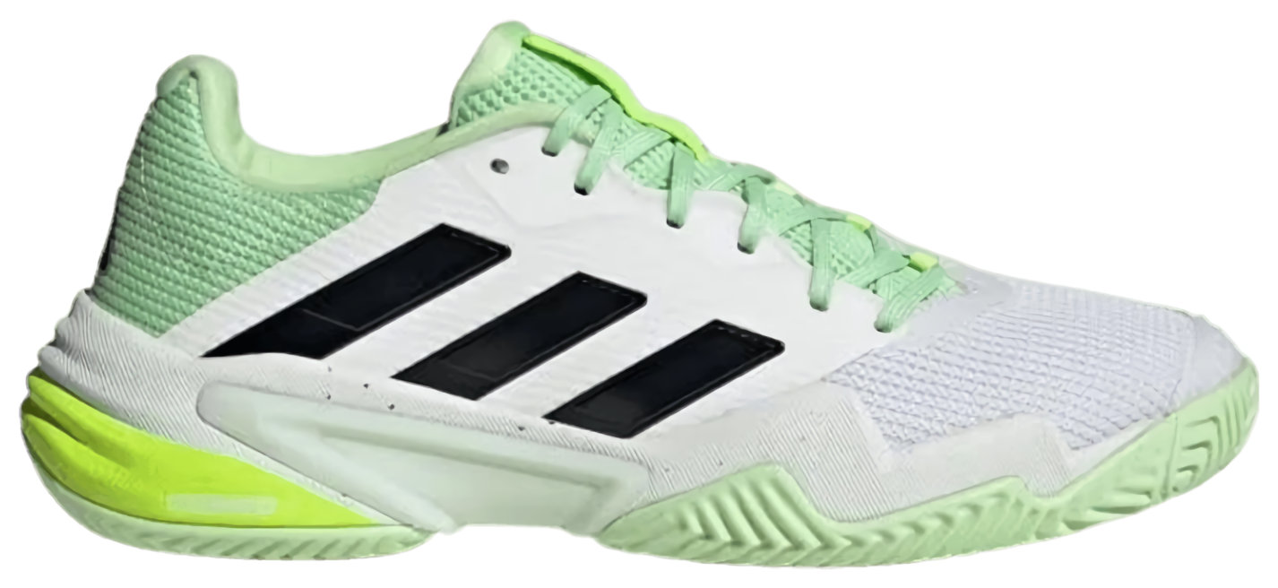 Кроссовки мужские Adidas Barricade 13 M, Белые/Чёрные/Зелёные (р. EUR 43.3)