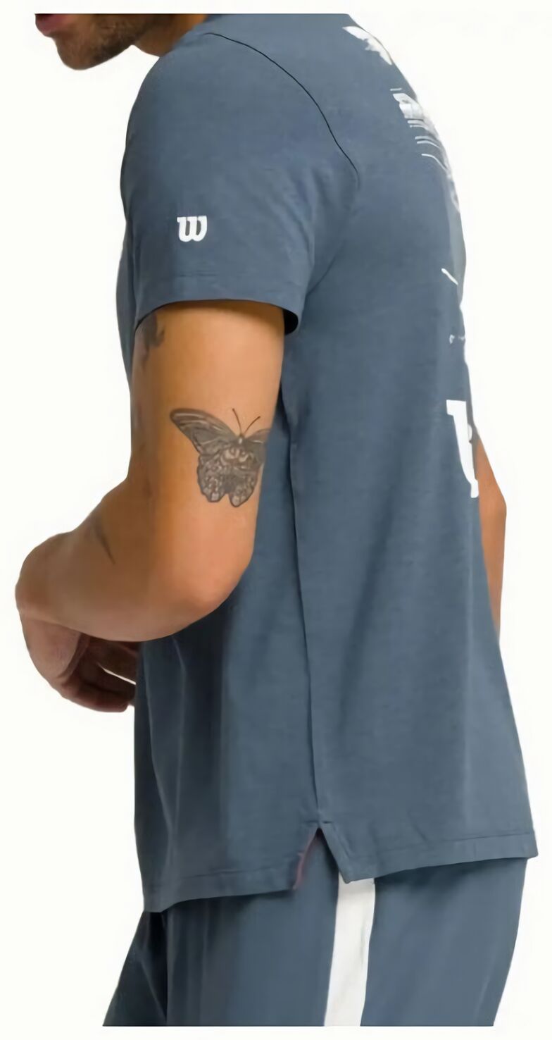 (EU) Футболка мужская Wilson Easy Street, Синяя (XL)