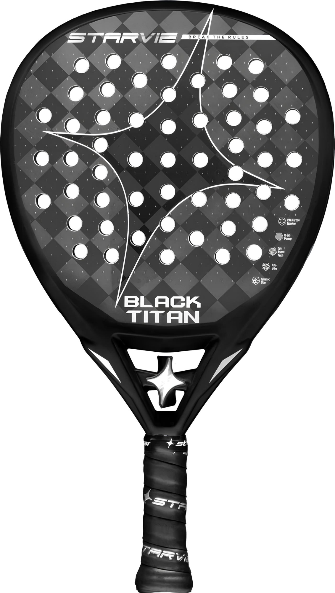 Ракетка для падел тенниса Starvie Black Titan 2026