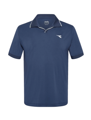 Поло мужское Diadora SS Polo Icon M, Синее (M)