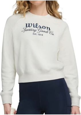 (EU) Свитшот женский Wilson Sideline Crew Sandrift, Белый (XS)