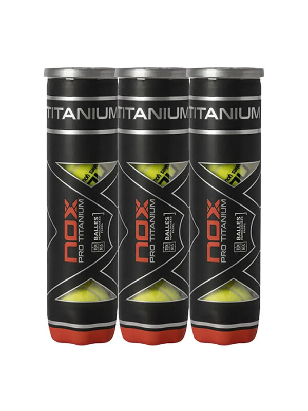 (EU) Мячи для падел тенниса Nox Pro Titanium, 3 банки (4 шт в банке)