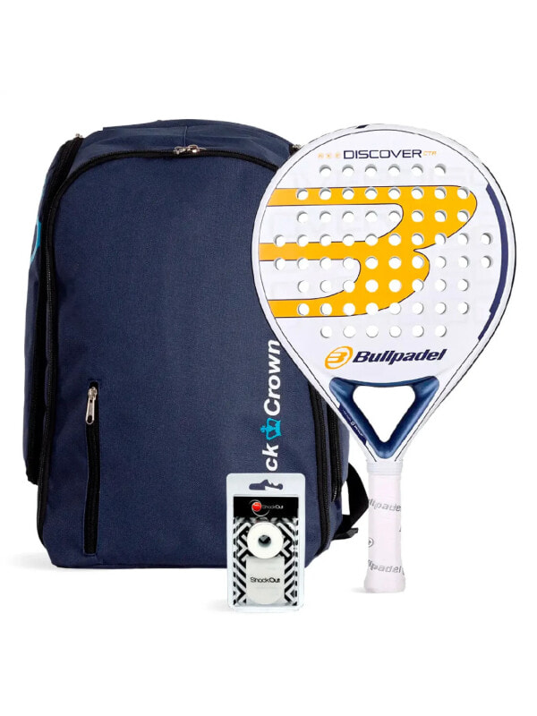 Набор для падел-тенниса Bullpadel Discover Ctrl + bag Black Crown