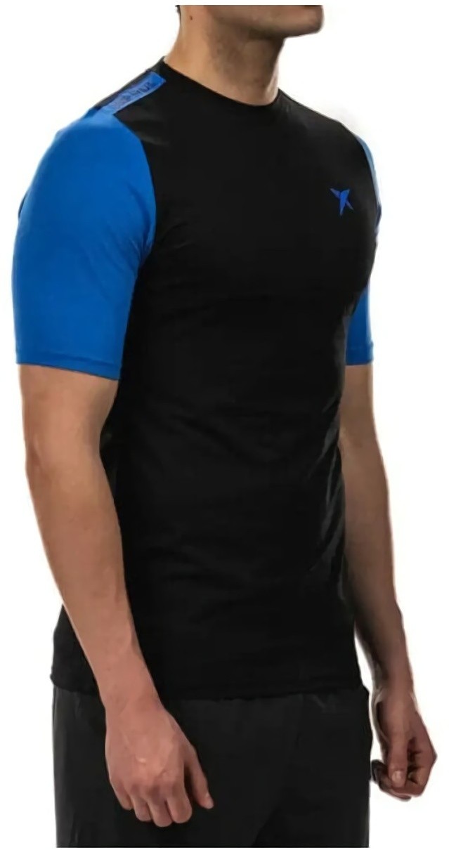 (EU) Футболка мужская Drop Shot Aker, Чёрная (XL)