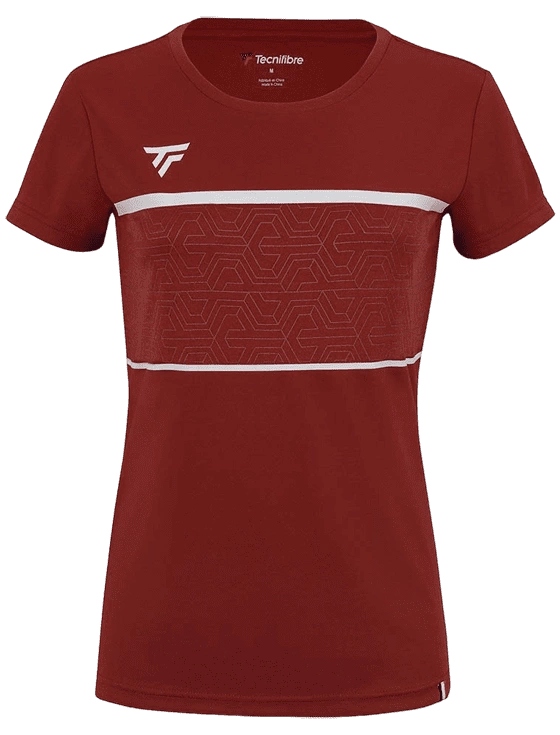 Футболка женская Tecnifibre Team Tech Tee W, Кардинал (S)