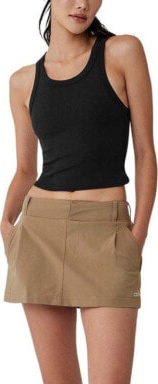 (CN) Топ Alo Yoga Goddess Ribbed Go-To Tank, Чёрный (L)