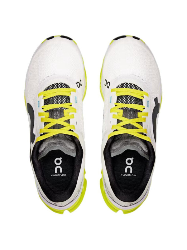 On Cloudflow 5 Abrasion Resistant Low top Training Shoes Women's White Yellow