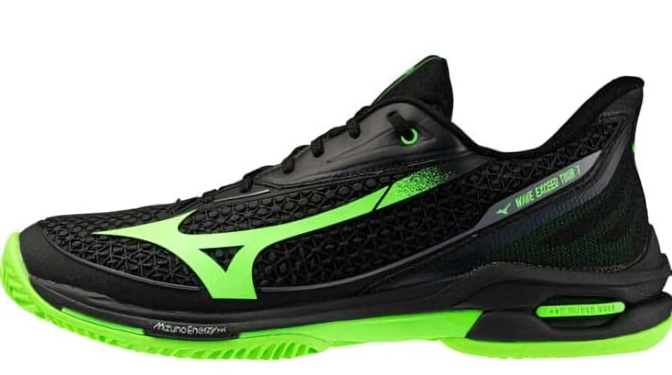 (EU) Кроссовки мужские Mizuno Wave Exceed Tour 7 Padel Black 61Gb2677, Чёрные (р. 45)