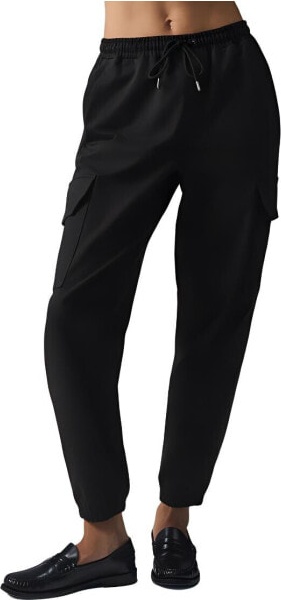 (CN) Брюки женски Alo Yoga Edition Sueded Jogger Casual Black, Чёрные (M)