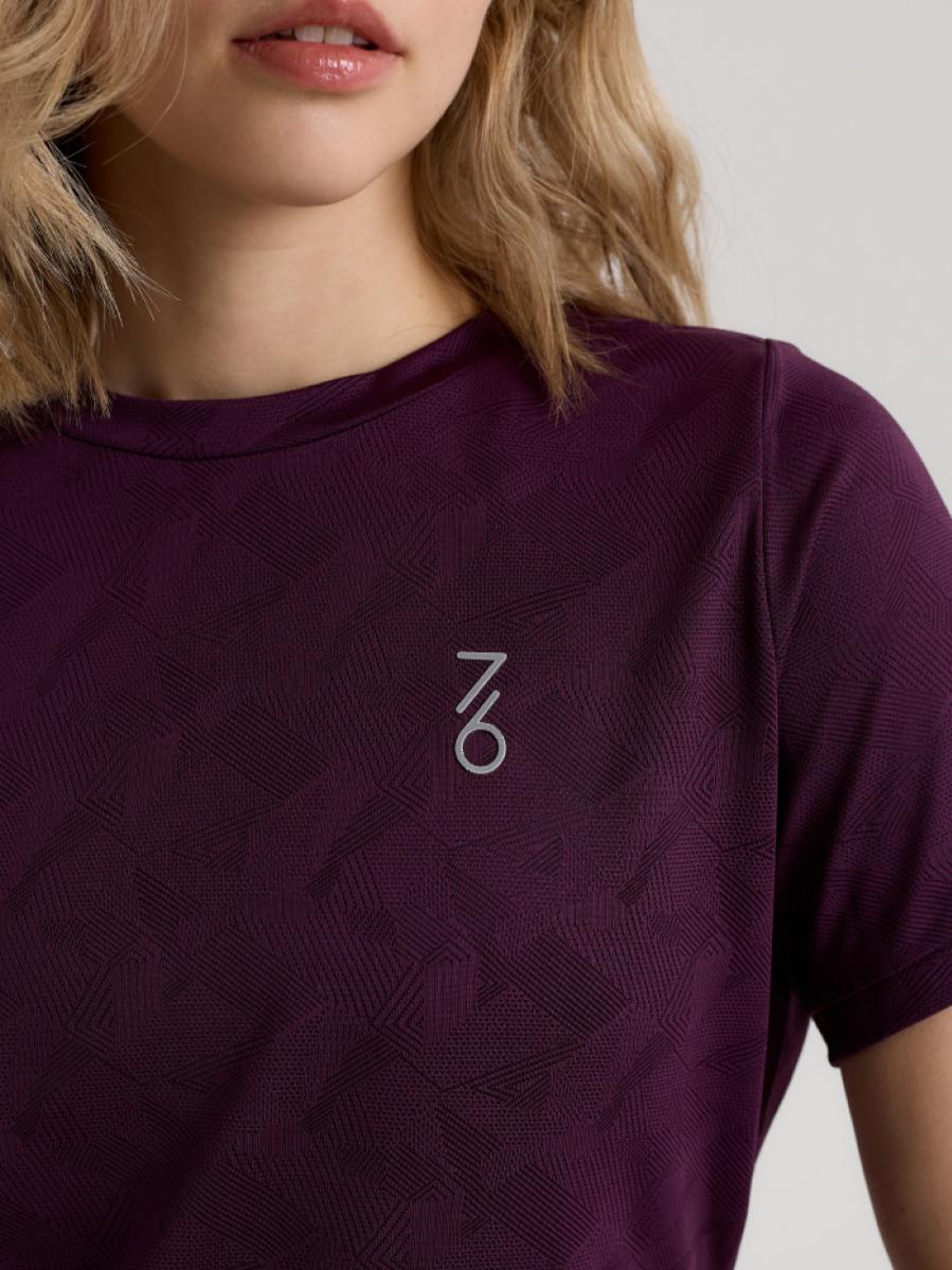 Футболка женская 7/6 Kate T-shirt - Potent Purple, Винная (L)