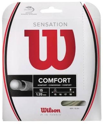 Струна для тенниса Wilson SENSATION 1.35, Белая (12 м)