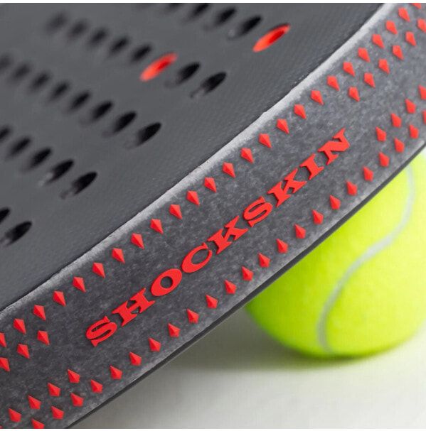 (EU) Защита обода для ракетки Shockout, Прозрачная/Красная