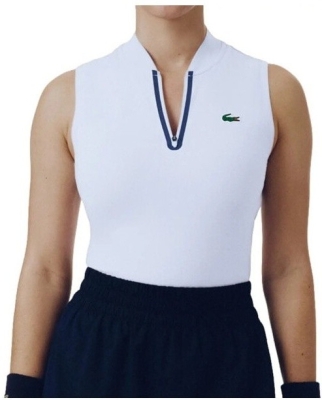 (EU) Поло женское Lacoste Players Collection, Голубое (р. 40)