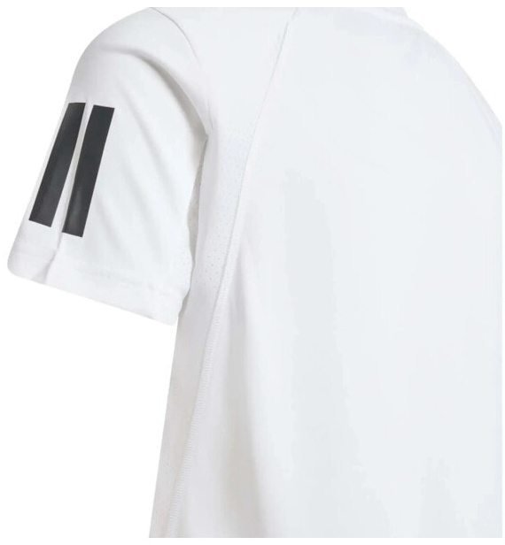 (EU) Футболка для мальчиков Adidas B Club 3Stripes KQJ40, Белая (рост 176 см)