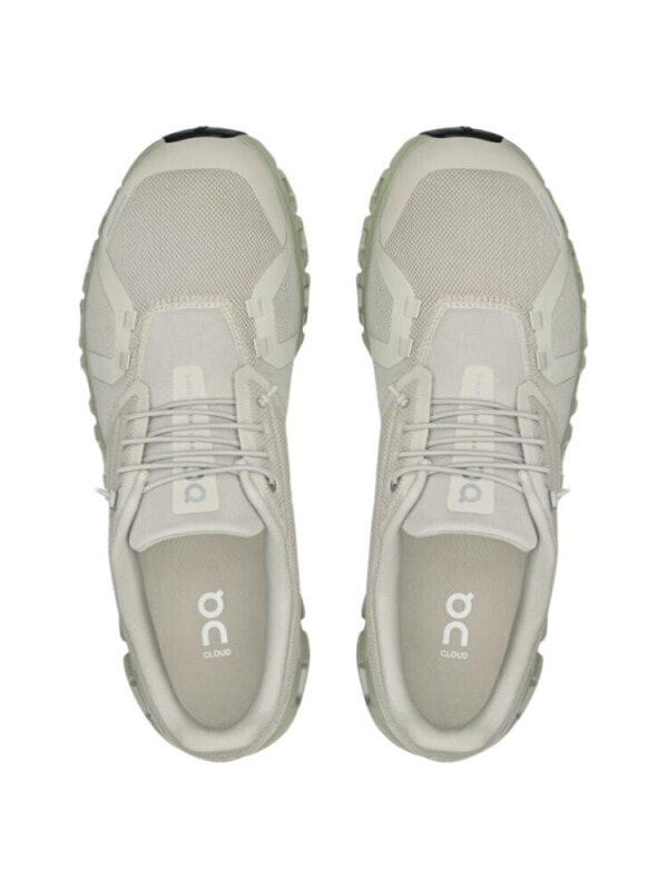 On Cloud 6 Running Shoes Men's Light Beige Gray White