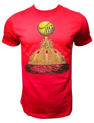 Футболка мужская Tennis Technology King Of Tennis M, Красная (XS)