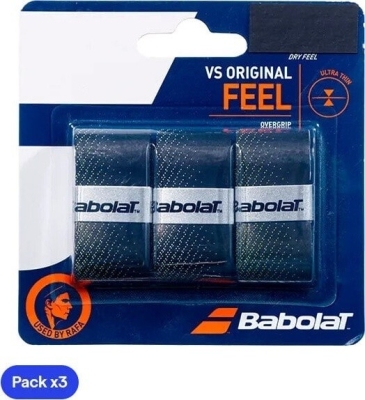 (EU) Овергрип для ракетки Babolat VS Original, Черный (3 шт)