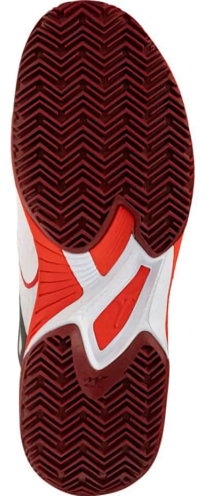 (EU) Кроссовки мужские Mizuno Wave Exceed Court Clay White/Red 61Gc2520, Красные (р. 45)