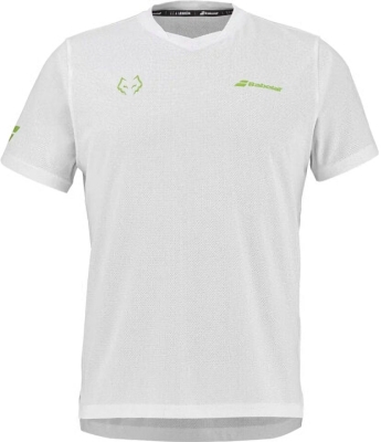 (EU) Футболка мужская Babolat Juan Lebrón, Белая (S)