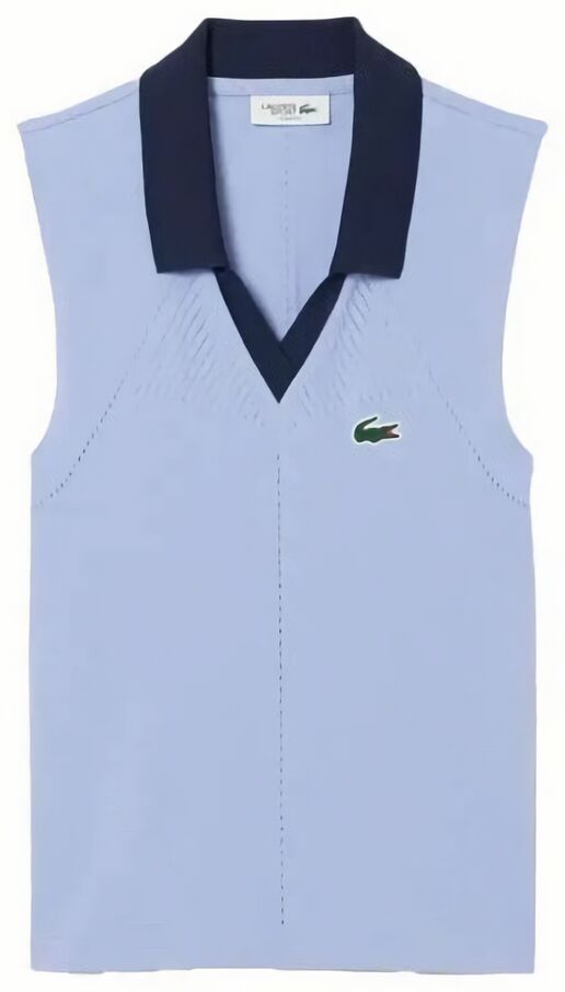 (EU) Поло женское Lacoste Players Collection, Сиреневое (S/M)