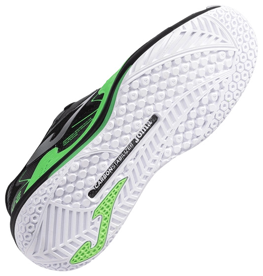 Кроссовки мужские Joma Ace Pro, Черные/Неоново-Зеленые, с карбоновой пластиной, для твердых покрытий (р. 42.5)
