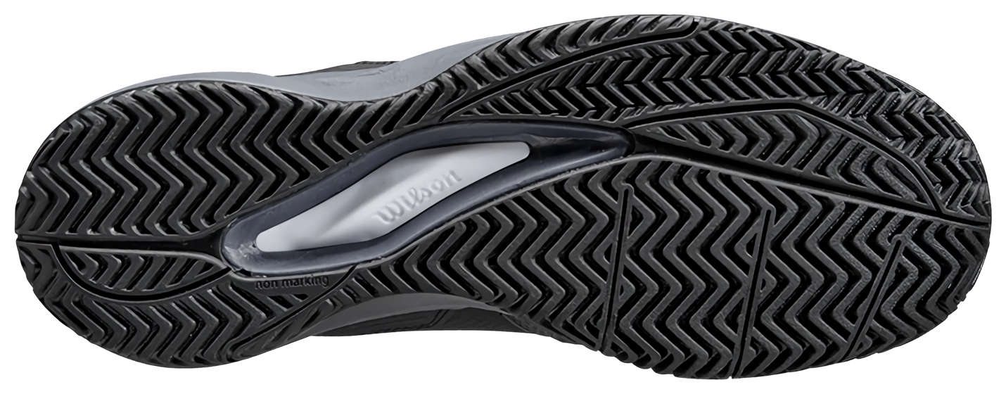 Кроссовки мужские Wilson Rush Pro Ace M, Чёрные/Тёмно-синие/Белые, широкая колодка Wide Fit (р. EUR 42)