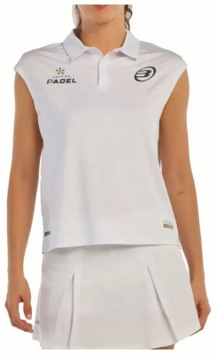 (EU) Поло женское Bullpadel Acido, Белое (2XL)