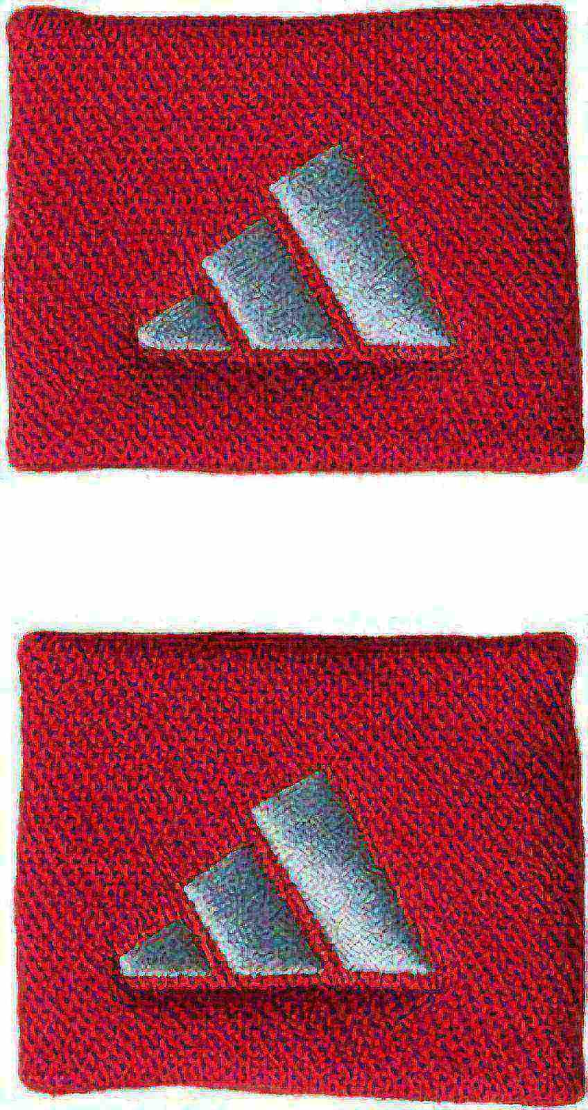 (EU) Напульсник Adidas S, Красный (2 шт)