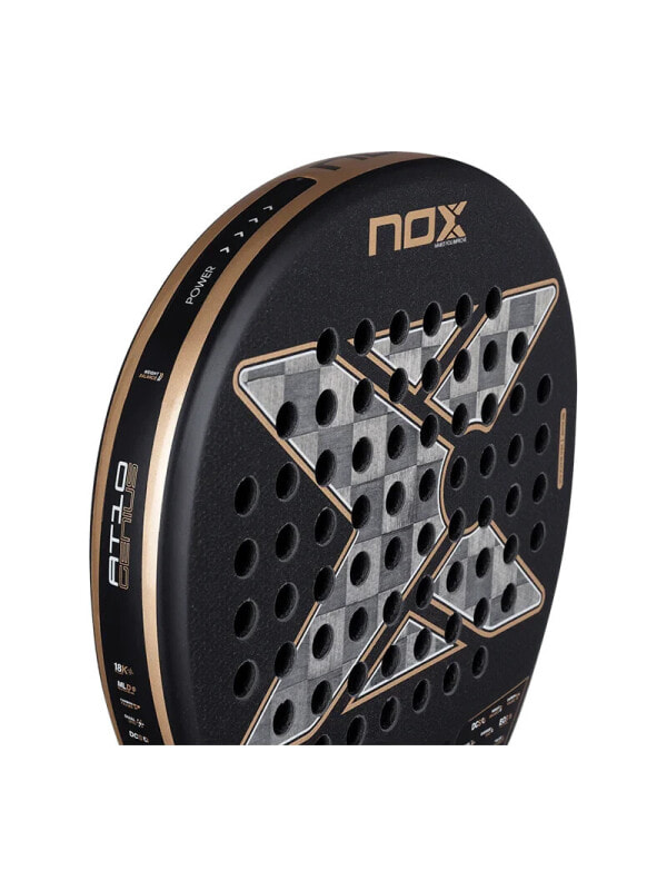 Ракетка для падел тенниса профессиональная NOX AT10 Genius 18K Alum 2026 PAT10GENIUS1826